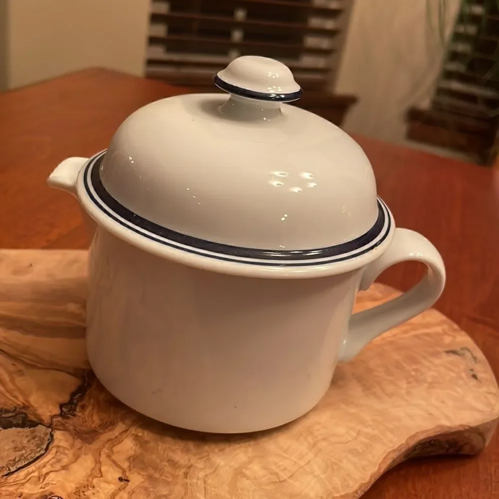 Dansk Christhaven Blue Creamer with Lid - Portugal